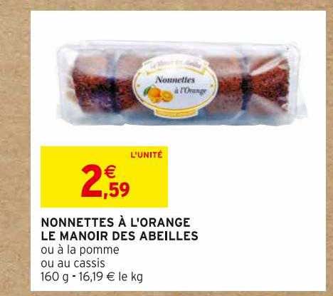 nonnettes à l'orange le manoir des abeilles