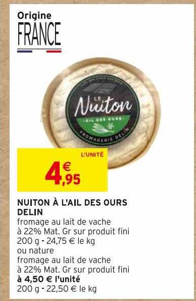 nuiton à l'ail des ours delin