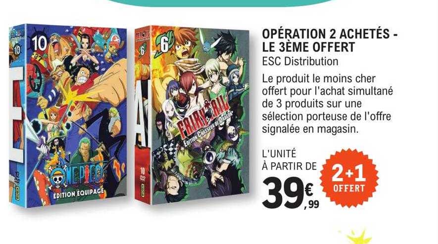 opération 2 achetés - le 3ème offert