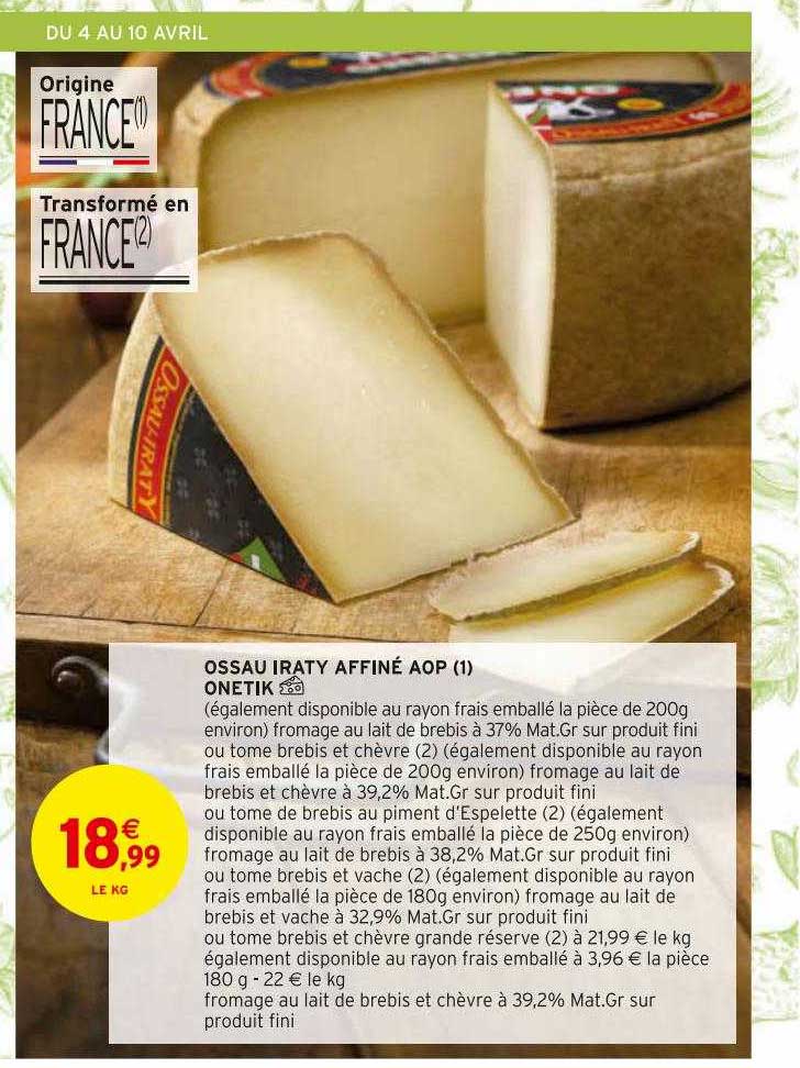 ossau iraty affiné aop onetik