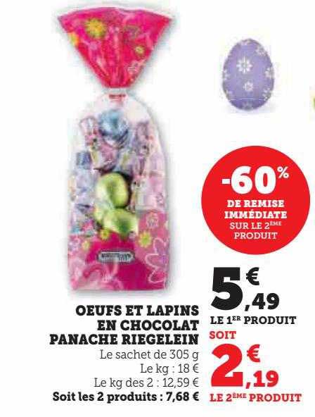 œufs Et Lapins En Chocolat Panaché Riegelein