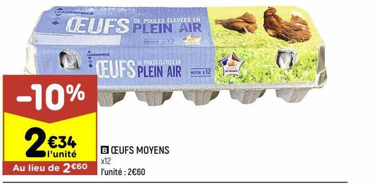 œufs moyens