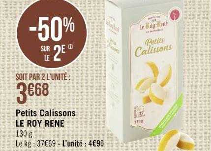 petits calissons le roy rené