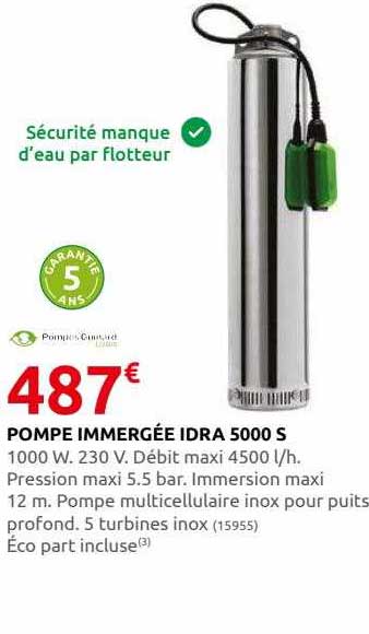 pompe immergée idra 5000 s