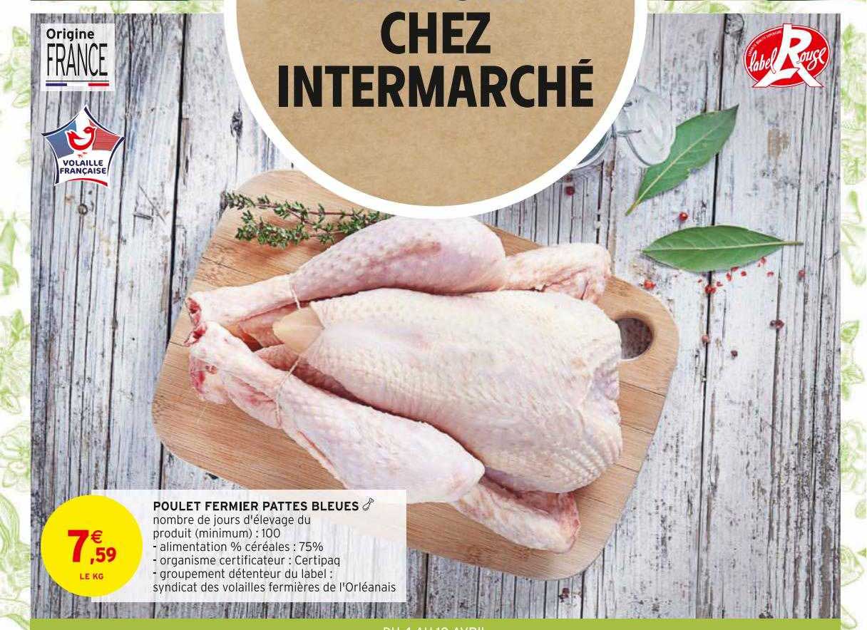 poulet fermier pattes bleues