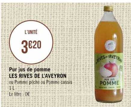pur jus de pomme les rives de l'aveyron