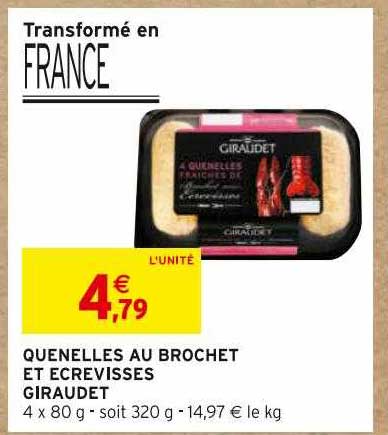 quenelles au brochet et ecrevisses giraudet