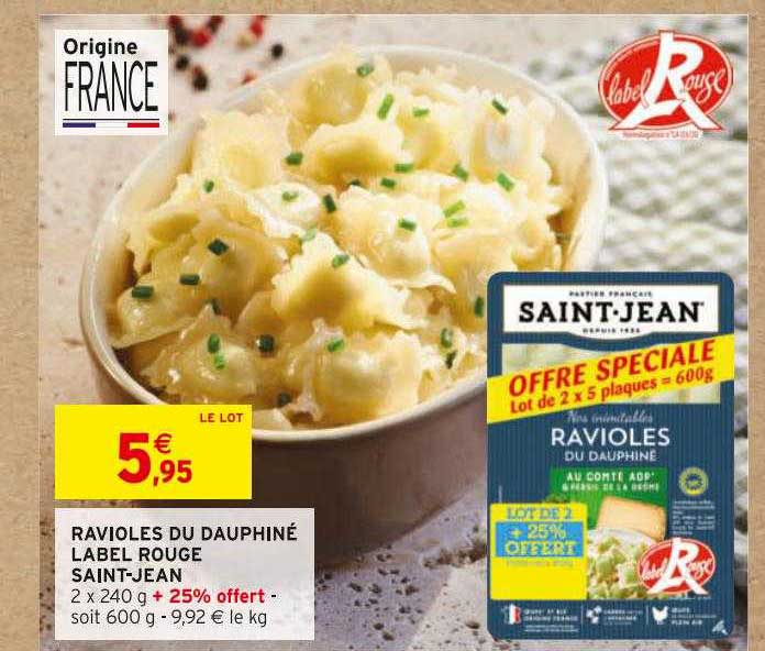 ravioles du dauphiné label rouge saint-jean