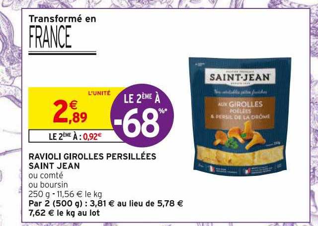 ravioli girolles persillées saint jean