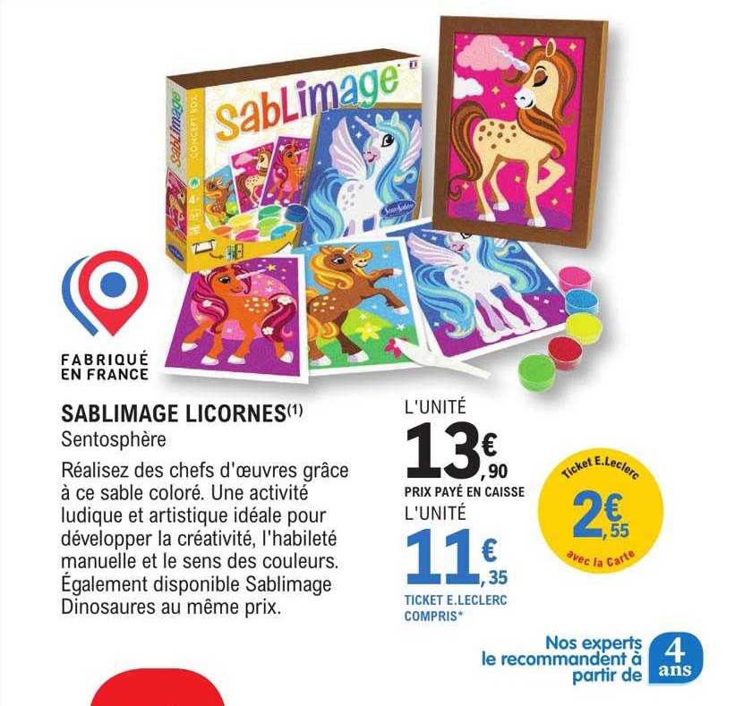 sablimage licornes