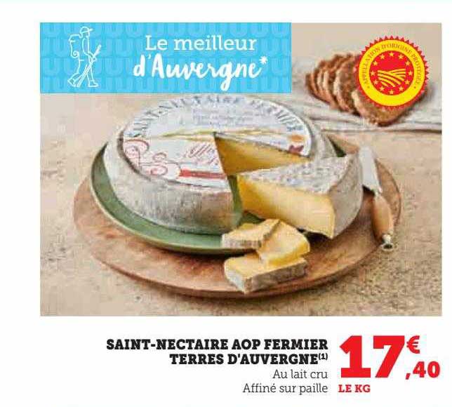Saint-nectaire Aop Fermier Terres D'auvergne
