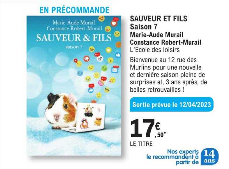 Sauveur Et Fils Saison 7 - Marie-aude Murail Constance Robert-murail