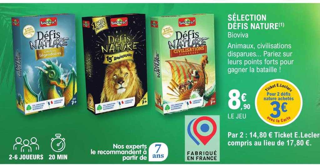 sélection défis nature bioviva