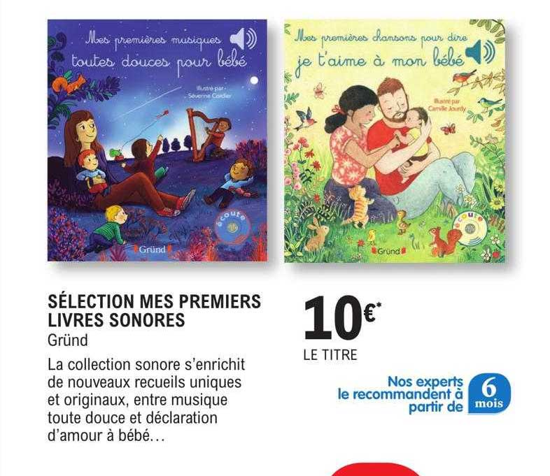 sélection mes premiers livres sonores
