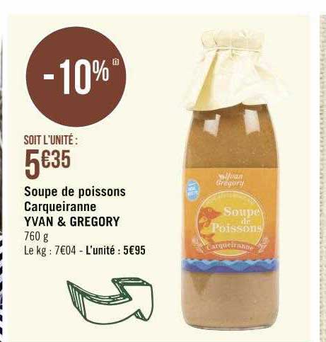 soupe de poissons carqueiranne yvan & gregory