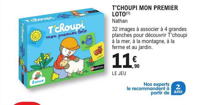 t'choupi mon premier loto