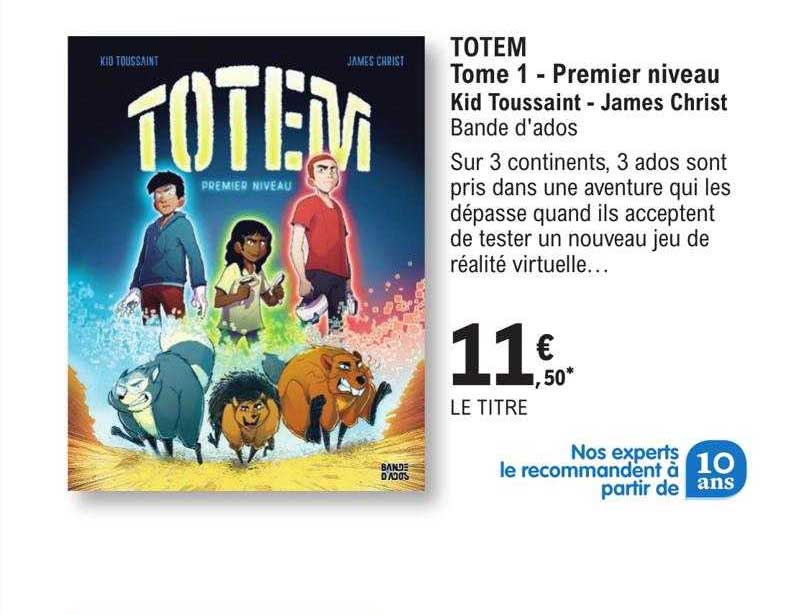 totem tome 1 - premier niveau - kid toussaint - james christ