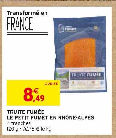 truite fumée le petit fumet en rhône-alpes