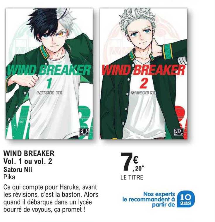 wind breaiker vol. 1 ou vol. 2 - satoru nii