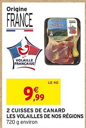 2 Cuisses De Canard Les Volailles De Nos Régions