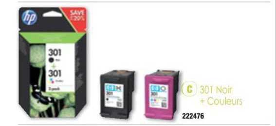 301 Noir + Couleurs Hp