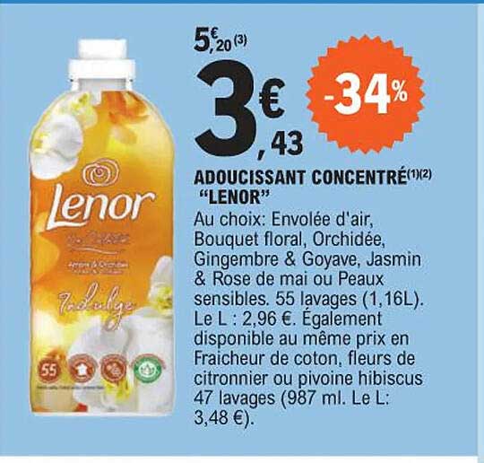 Adoucissant Concentré "lenor"