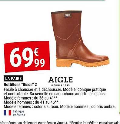 aigle bottillons "bison" 2