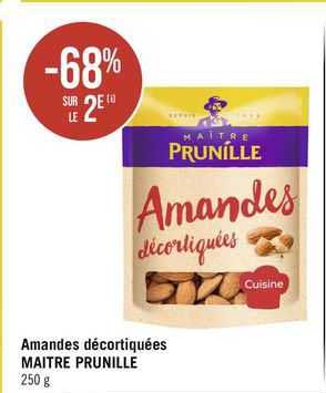 amandes décortiquées maître prunille