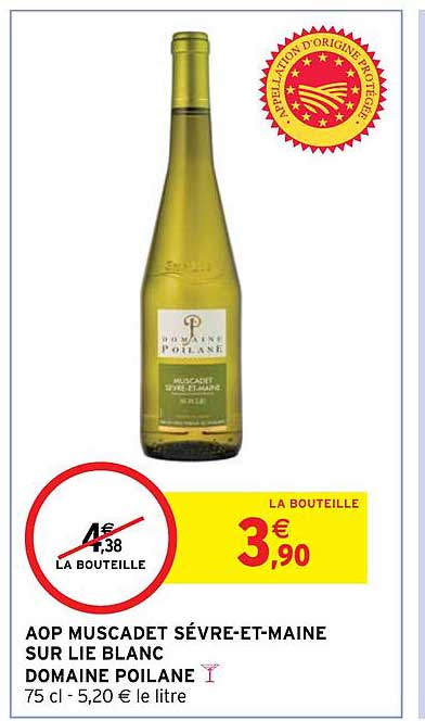 aop muscadet sèvre-et-maine sur lie blanc domaine poilane
