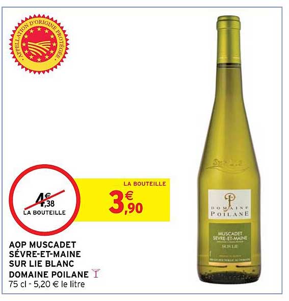 Aop Muscadet Sévre-et-maine Sur Lie Blanc Domaine Poilane