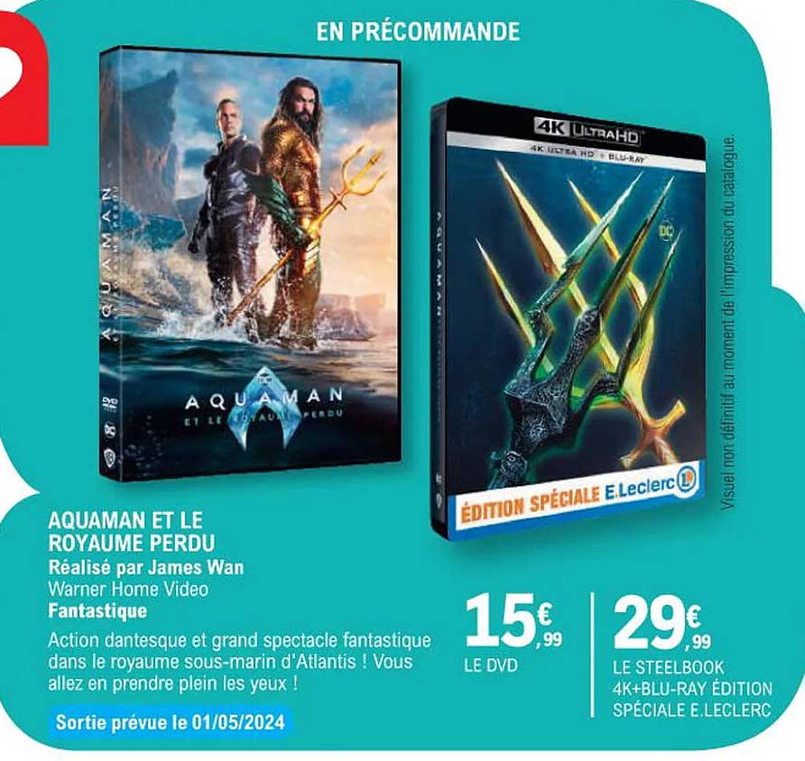 aquaman et le royame perdu - james wan - fantastique