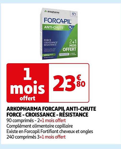 arkopharma forcapil anti-chute force - croissance - résistance