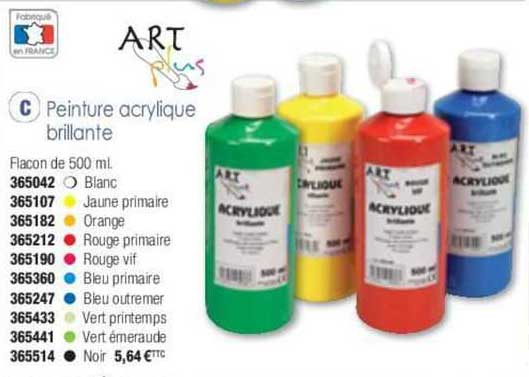 art peinture acrylique brillante