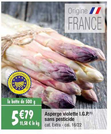 asperge violette i.g.p. sans pesticide