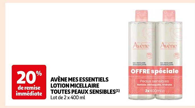 avène mes essentiels lotion micellaire toutes peaux sensibles