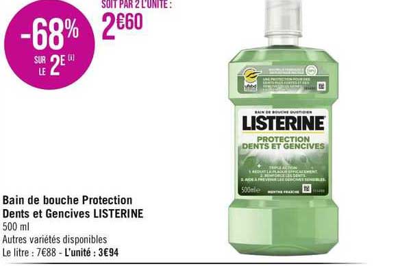 Bain De Bouche Protection Dents Et Gencives Listerine