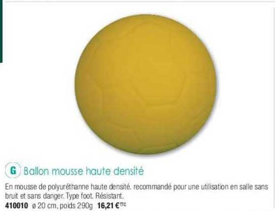 ballon mousse haute densité