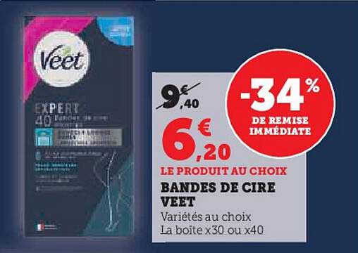 Bandes De Cire Veet