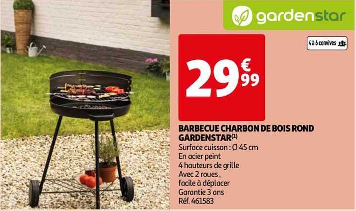 Barbecue Charbon De Bois Rond Gardenstar