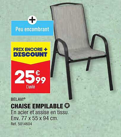 Belavi Chaise Empilable