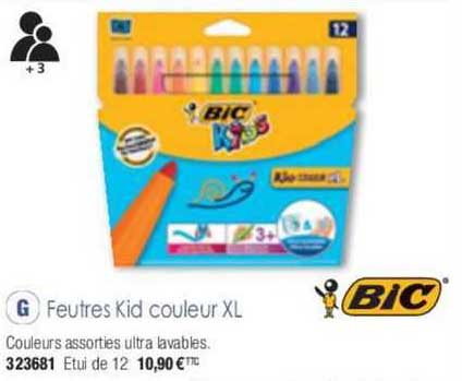 bic feutres kid couleur xl