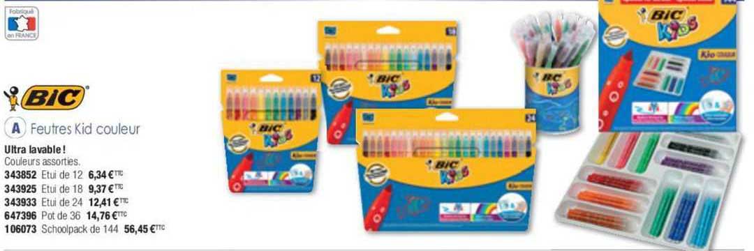 bic feutres kid couleur