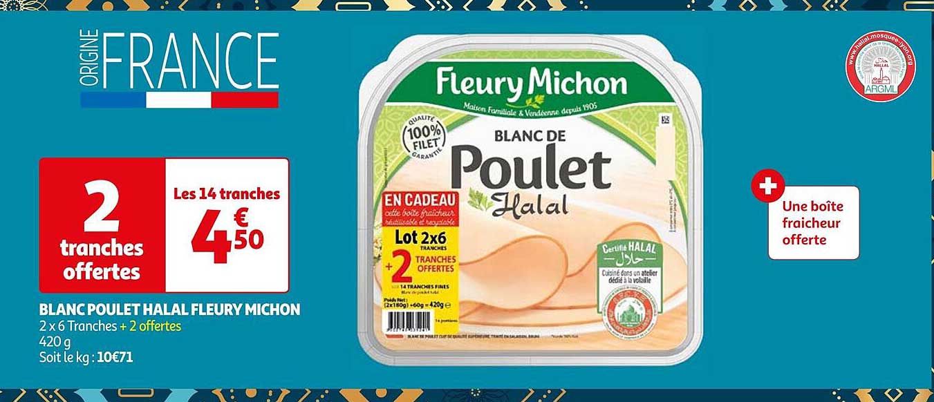 blanc poulet halal fleury michon