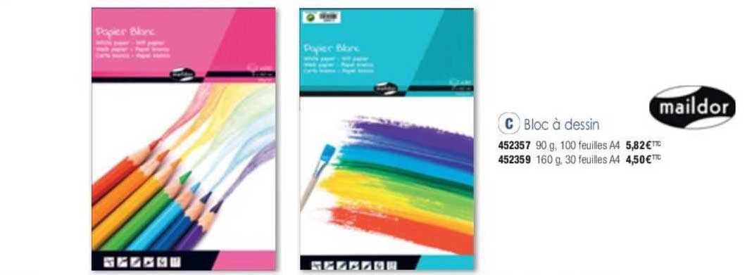 bloc à dessin maildor