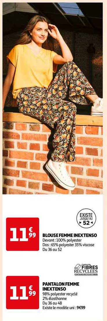 Blouse Femme Inextenso, Pantalon Femme Inextenso