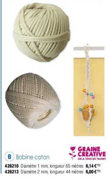 bobine coton graine creative