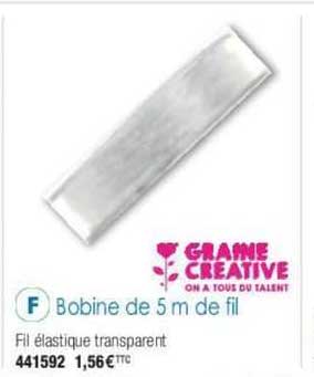 bobine de 5m de fil graine créative