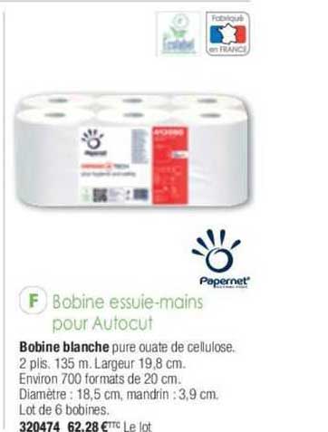 bobine essuie-mains pour autocut papernet