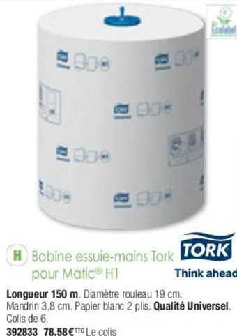 bobine essuie-mains tork pour matic h1