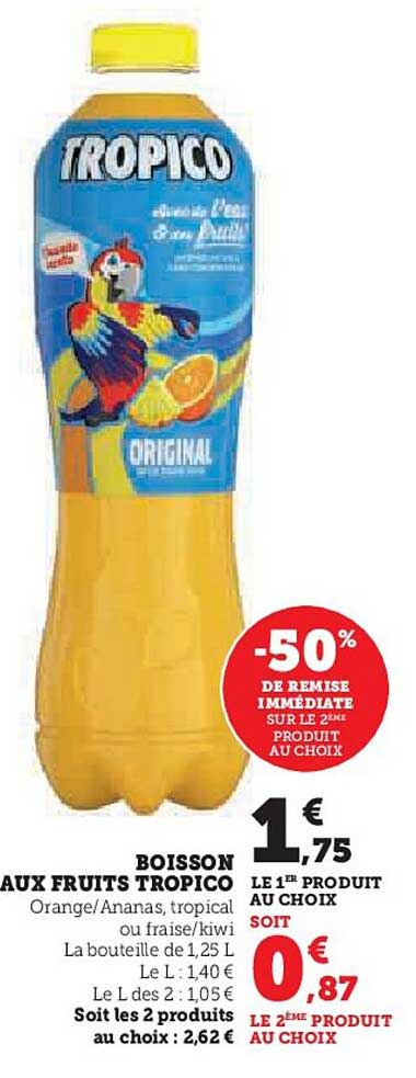 Boisson Aux Fruits Tropico